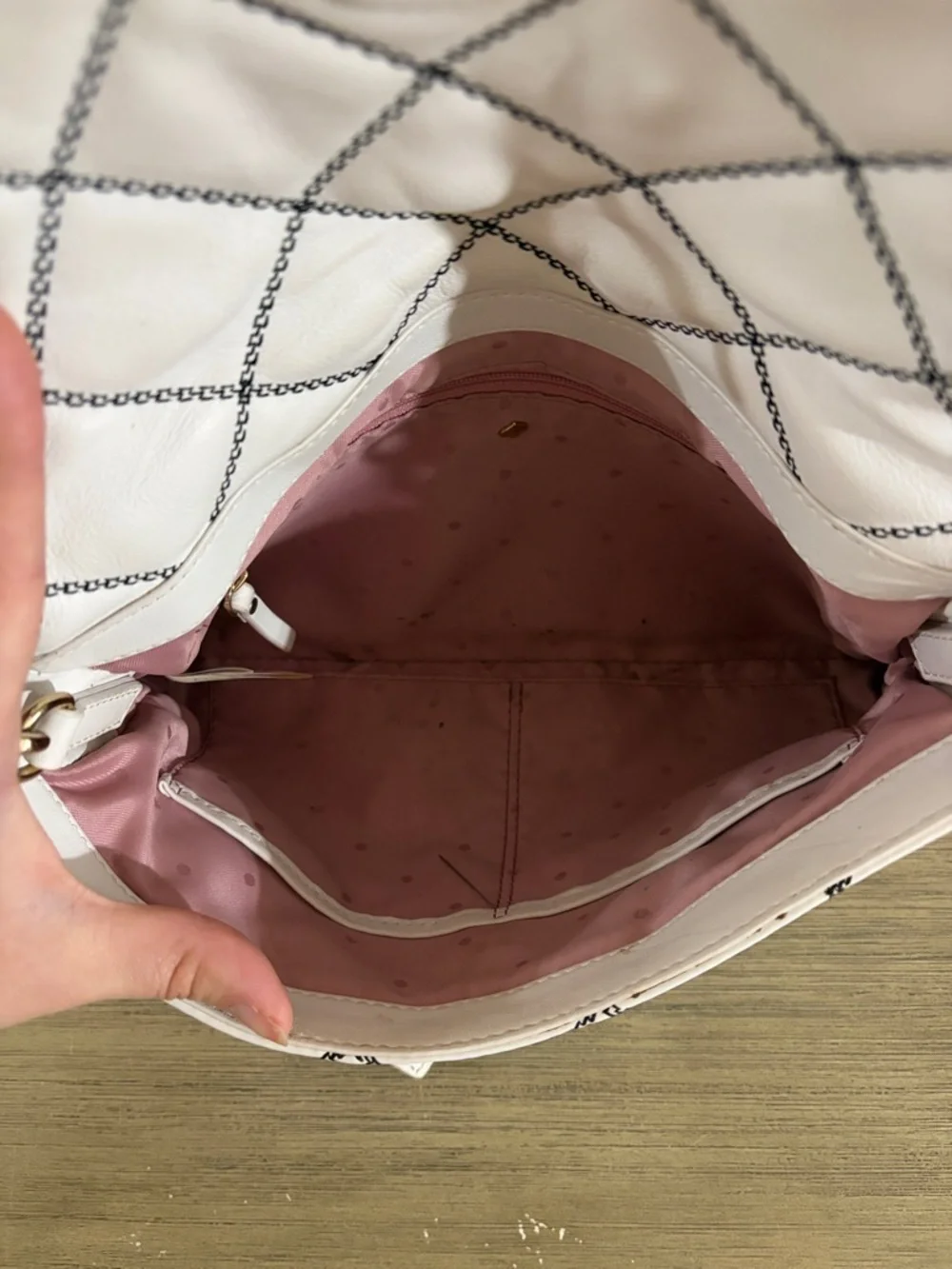 Kate Spade New York White Quilted Emerson Place Marsala Convertible Crossbody